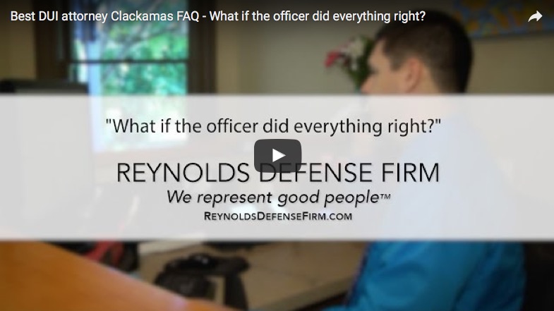 What If The Officer Did Everything Right?